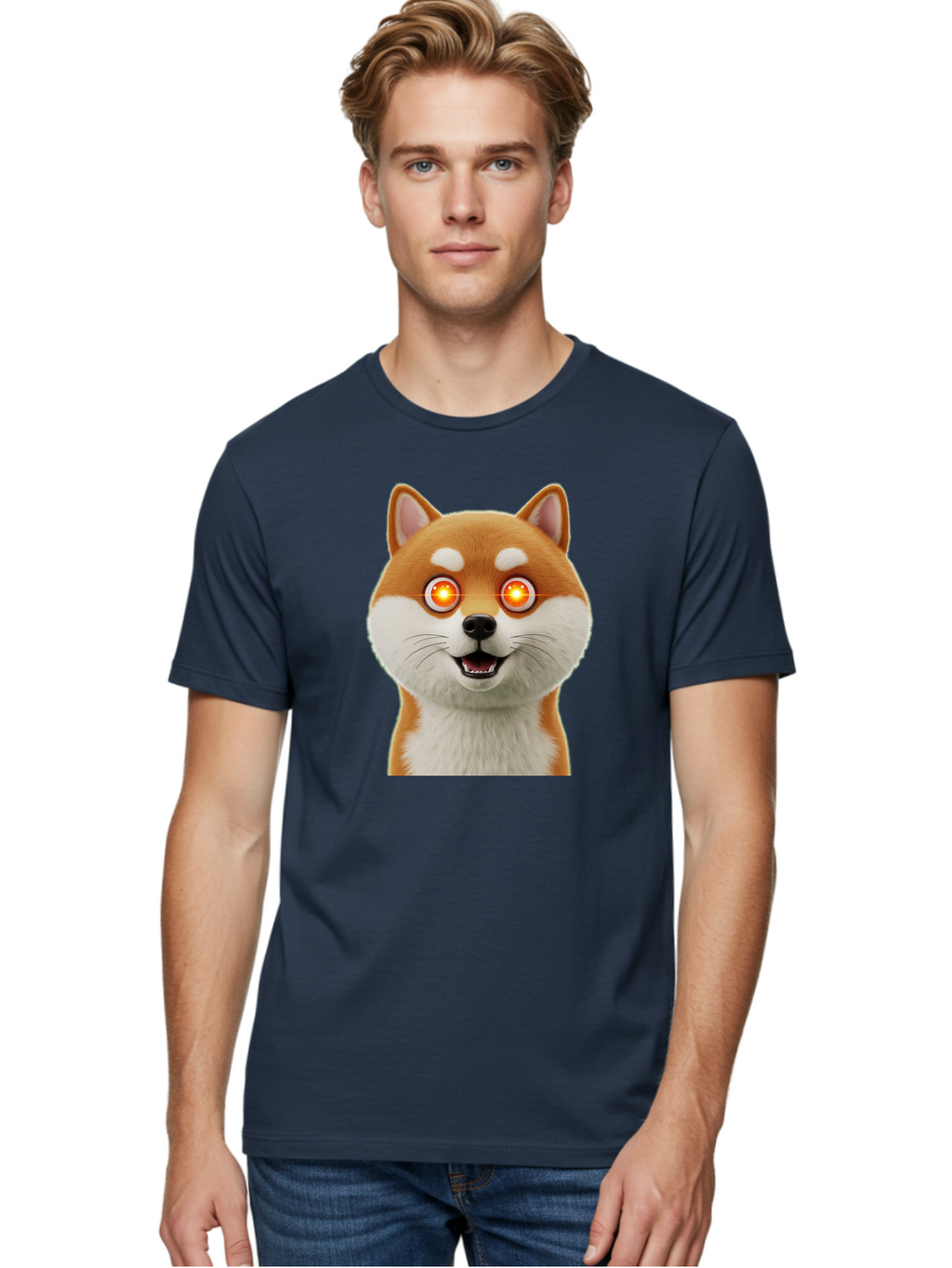 Shiba-Inu-2 Men'S Graphic Tee, 100% Cotton, Comfortable Casual Summer Wear, Machine Washable, Vintage Camera, Old Camera, Antique Camera, Black Camera, Classic Photography, Photography Equipment, Nostalgic Device, Film Camera, Camera Art Bao861