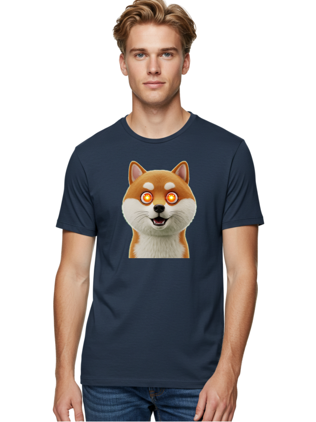 Shiba-Inu-2 Men'S Graphic Tee, 100% Cotton, Comfortable Casual Summer Wear, Machine Washable, Vintage Camera, Old Camera, Antique Camera, Black Camera, Classic Photography, Photography Equipment, Nostalgic Device, Film Camera, Camera Art Bao861