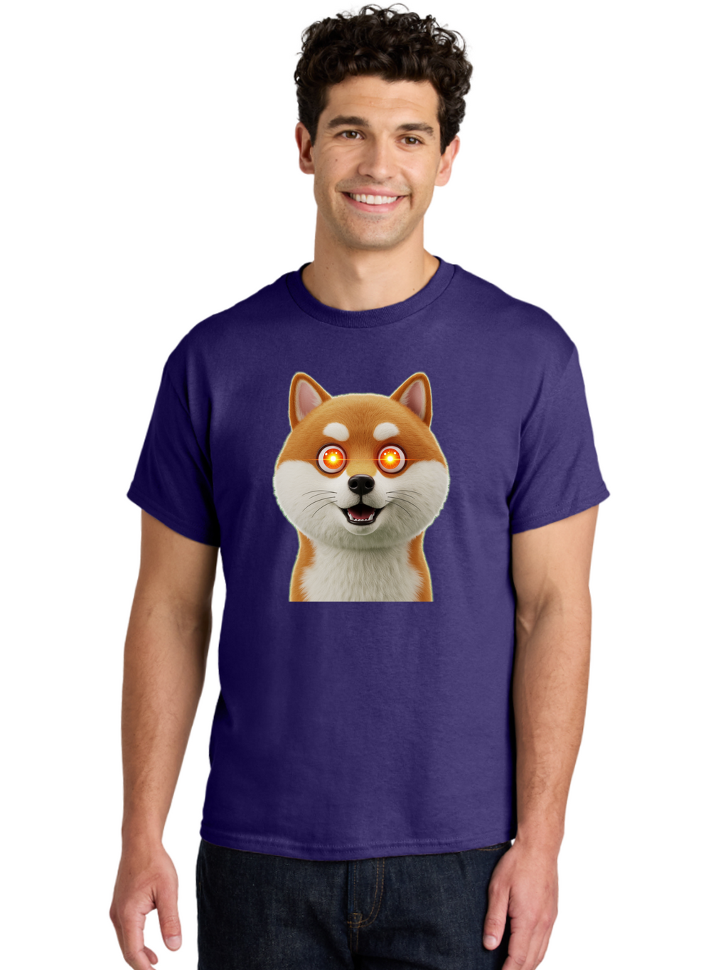 Shiba-Inu-2 Men'S Graphic Tee, 100% Cotton, Comfortable Casual Summer Wear, Machine Washable, Vintage Camera, Old Camera, Antique Camera, Black Camera, Classic Photography, Photography Equipment, Nostalgic Device, Film Camera, Camera Art Bao861