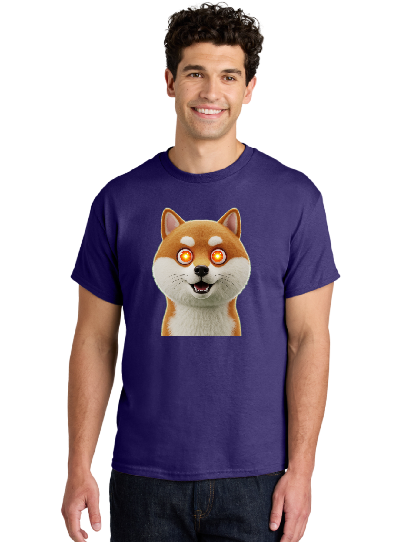 Shiba-Inu-2 Men'S Graphic Tee, 100% Cotton, Comfortable Casual Summer Wear, Machine Washable, Vintage Camera, Old Camera, Antique Camera, Black Camera, Classic Photography, Photography Equipment, Nostalgic Device, Film Camera, Camera Art Bao861
