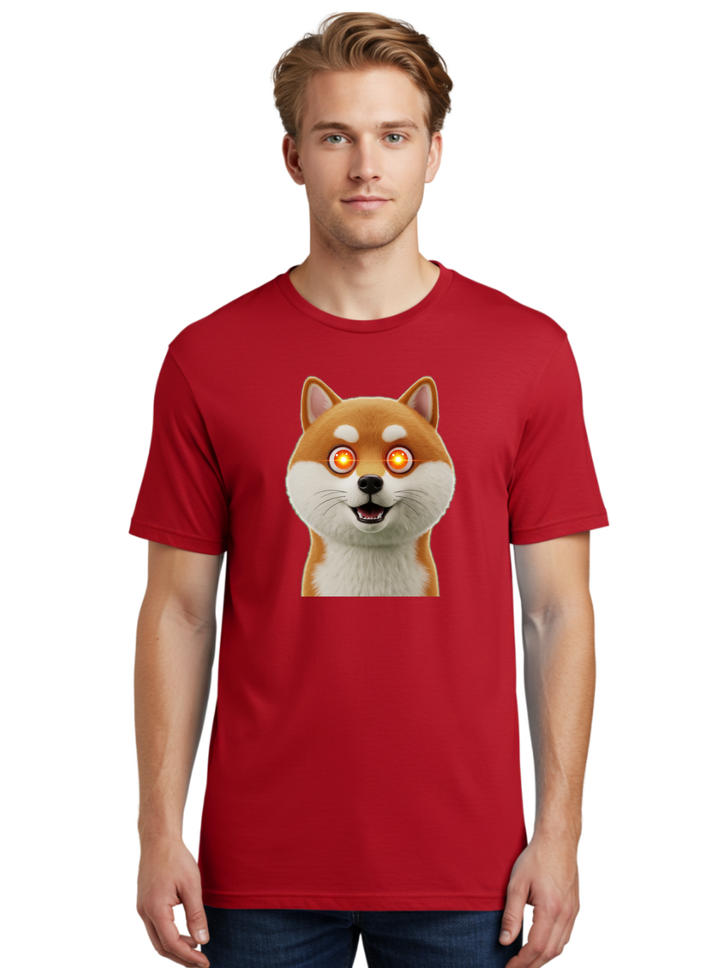 Shiba-Inu-2 Men'S Graphic Tee, 100% Cotton, Comfortable Casual Summer Wear, Machine Washable, Vintage Camera, Old Camera, Antique Camera, Black Camera, Classic Photography, Photography Equipment, Nostalgic Device, Film Camera, Camera Art Bao861