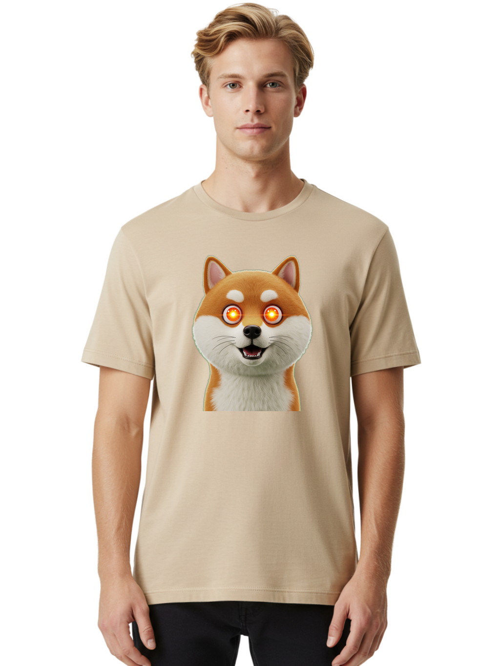 Shiba-Inu-2 Men'S Graphic Tee, 100% Cotton, Comfortable Casual Summer Wear, Machine Washable, Vintage Camera, Old Camera, Antique Camera, Black Camera, Classic Photography, Photography Equipment, Nostalgic Device, Film Camera, Camera Art Bao861