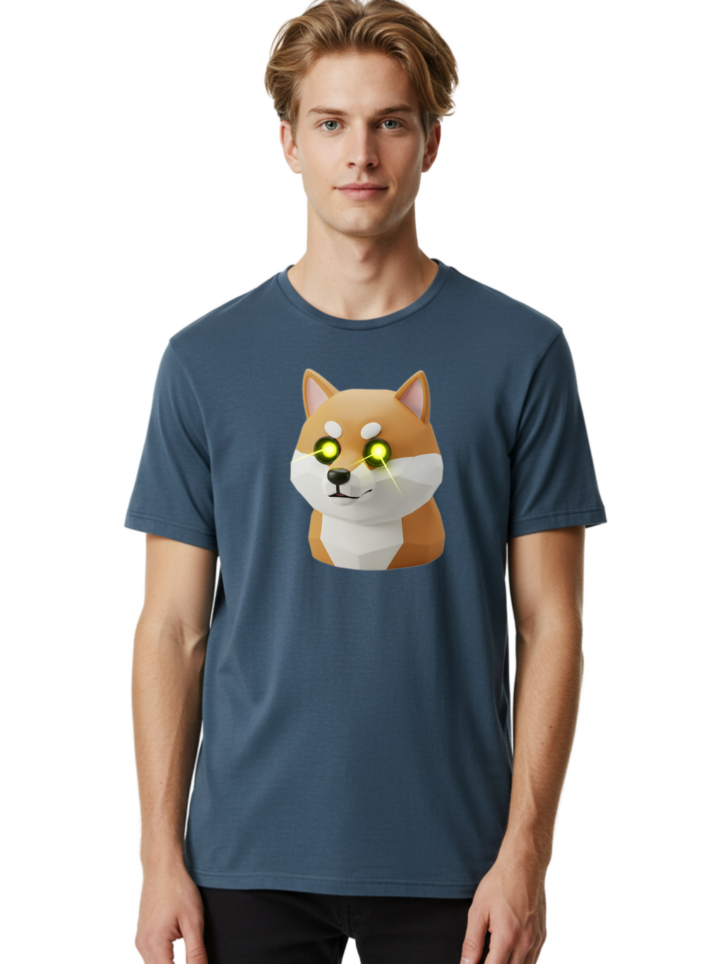 Shiba-Inu-3 Men'S Graphic Tee, 100% Cotton, Comfortable Casual Summer Wear, Machine Washable, Vintage Camera, Old Camera, Antique Camera, Black Camera, Classic Photography, Photography Equipment, Nostalgic Device, Film Camera, Camera Art Bao862