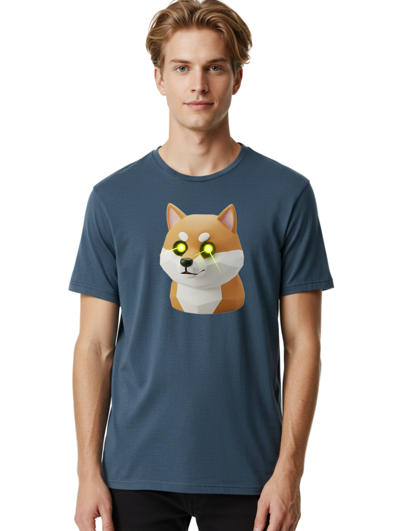 Shiba-Inu-3 Men'S Graphic Tee, 100% Cotton, Comfortable Casual Summer Wear, Machine Washable, Vintage Camera, Old Camera, Antique Camera, Black Camera, Classic Photography, Photography Equipment, Nostalgic Device, Film Camera, Camera Art Bao862