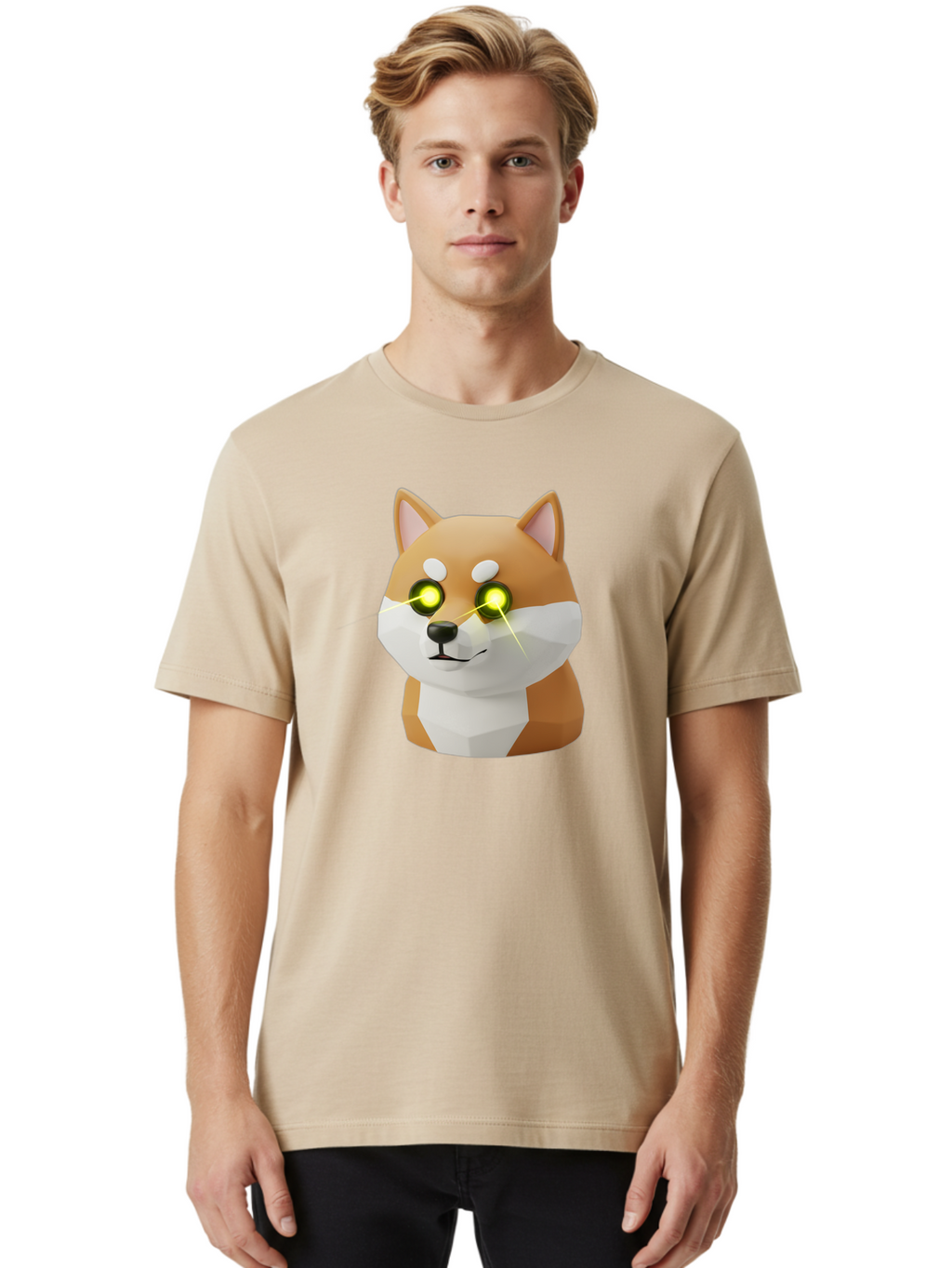 Shiba-Inu-3 Men'S Graphic Tee, 100% Cotton, Comfortable Casual Summer Wear, Machine Washable, Vintage Camera, Old Camera, Antique Camera, Black Camera, Classic Photography, Photography Equipment, Nostalgic Device, Film Camera, Camera Art Bao862