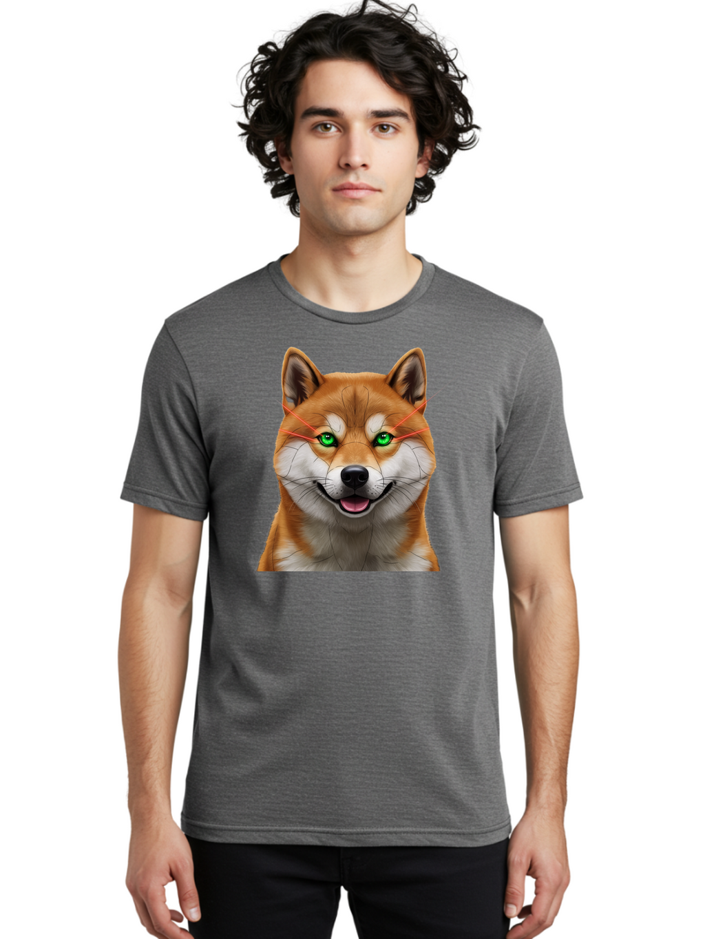 Shiba-Inu-4 Men'S Graphic Tee, 100% Cotton, Comfortable Casual Summer Wear, Machine Washable, Vintage Camera, Old Camera, Antique Camera, Black Camera, Classic Photography, Photography Equipment, Nostalgic Device, Film Camera, Camera Art Bao863