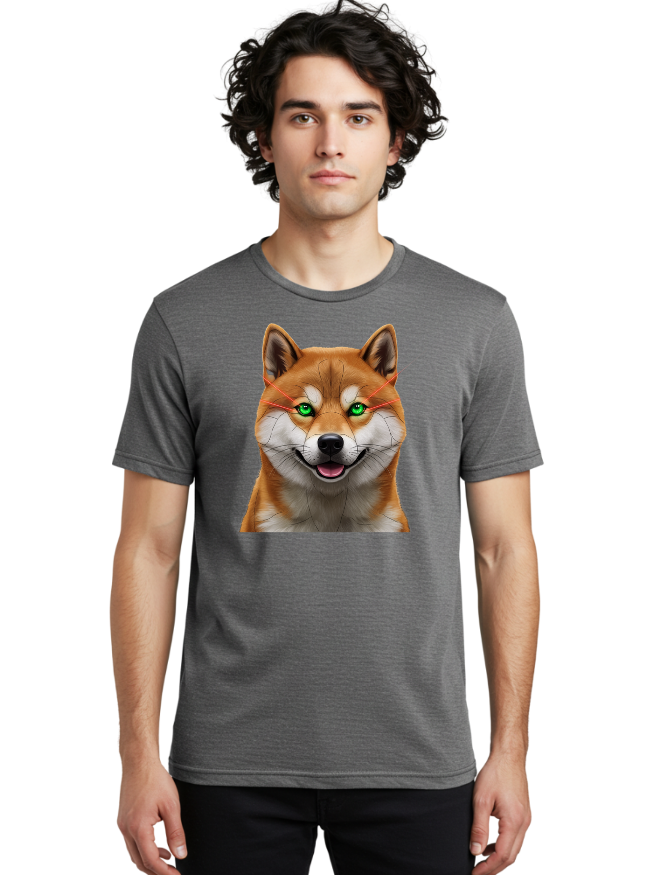 Shiba-Inu-4 Men'S Graphic Tee, 100% Cotton, Comfortable Casual Summer Wear, Machine Washable, Vintage Camera, Old Camera, Antique Camera, Black Camera, Classic Photography, Photography Equipment, Nostalgic Device, Film Camera, Camera Art Bao863