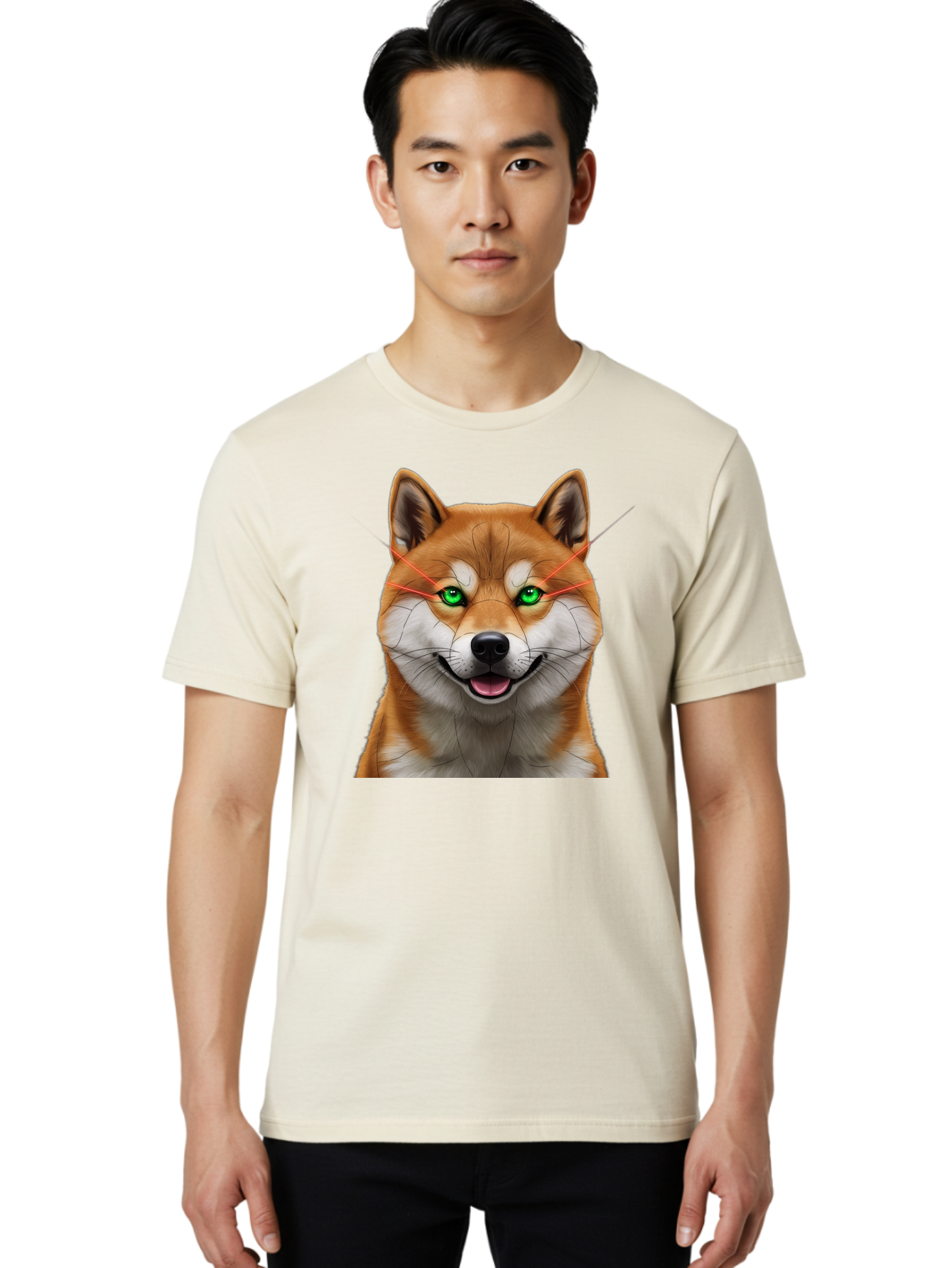 Shiba-Inu-4 Men'S Graphic Tee, 100% Cotton, Comfortable Casual Summer Wear, Machine Washable, Vintage Camera, Old Camera, Antique Camera, Black Camera, Classic Photography, Photography Equipment, Nostalgic Device, Film Camera, Camera Art Bao863
