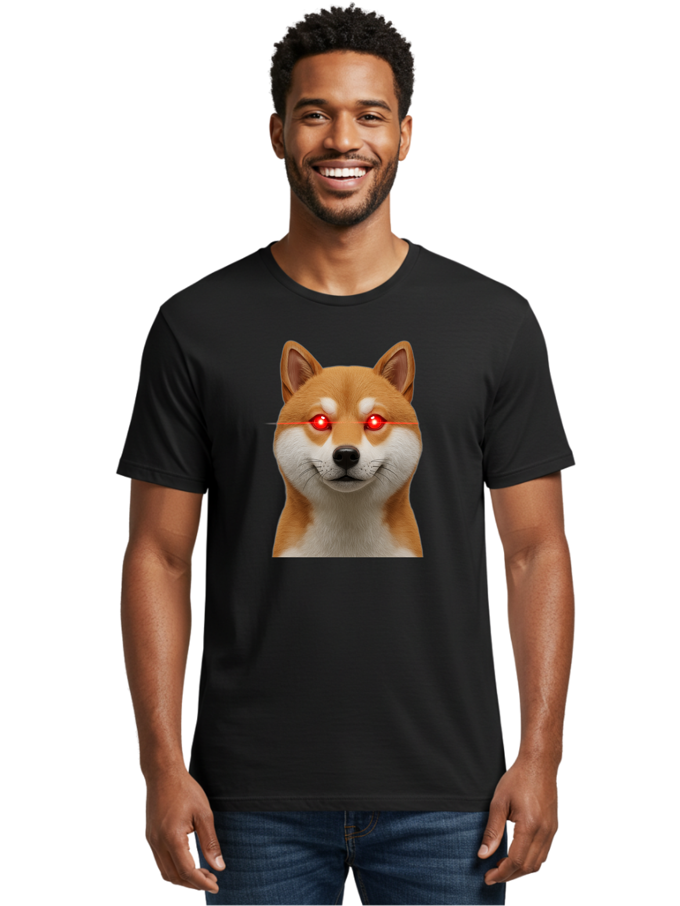 Shiba-Inu-Doge Men'S Graphic Tee, 100% Cotton, Comfortable Casual Summer Wear, Machine Washable, Vintage Camera, Old Camera, Antique Camera, Black Camera, Classic Photography, Photography Equipment, Nostalgic Device, Film Camera, Camera Art Bao864