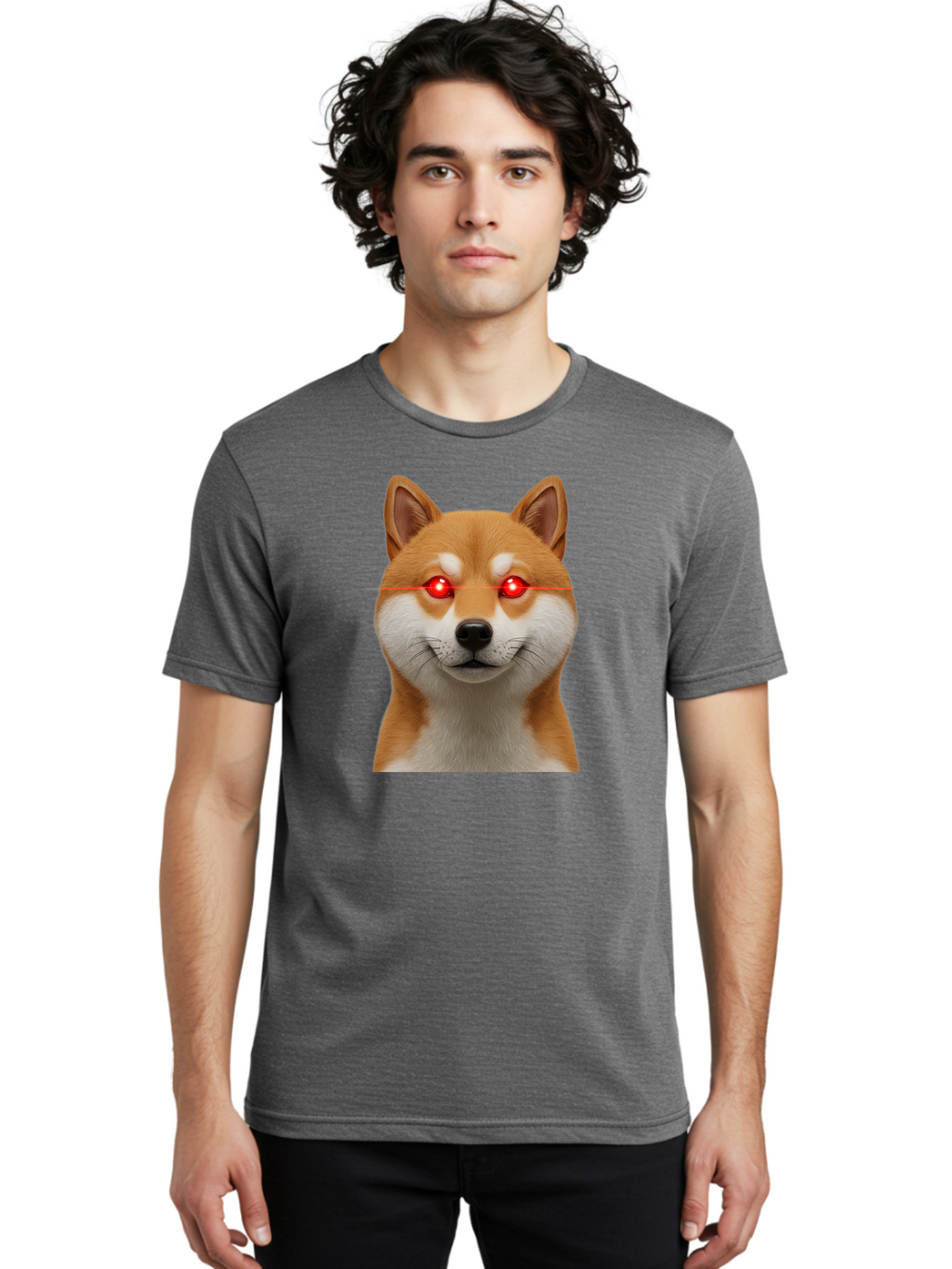 Shiba-Inu-Doge Men'S Graphic Tee, 100% Cotton, Comfortable Casual Summer Wear, Machine Washable, Vintage Camera, Old Camera, Antique Camera, Black Camera, Classic Photography, Photography Equipment, Nostalgic Device, Film Camera, Camera Art Bao864