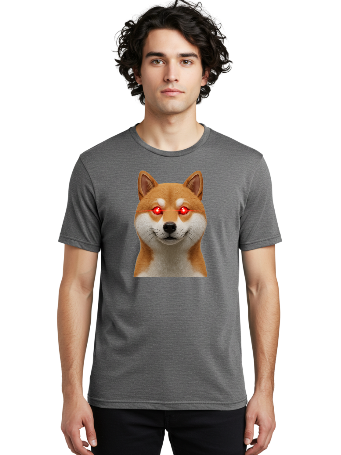 Shiba-Inu-Doge Men'S Graphic Tee, 100% Cotton, Comfortable Casual Summer Wear, Machine Washable, Vintage Camera, Old Camera, Antique Camera, Black Camera, Classic Photography, Photography Equipment, Nostalgic Device, Film Camera, Camera Art Bao864