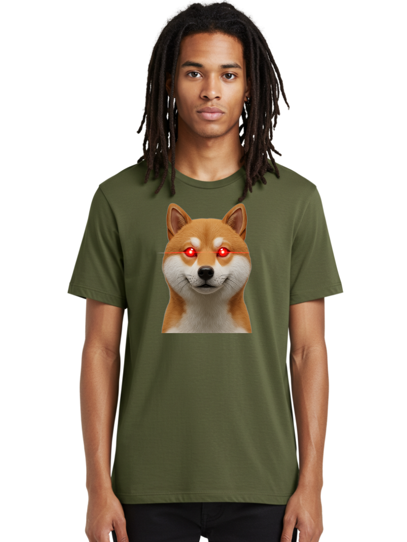 Shiba-Inu-Doge Men'S Graphic Tee, 100% Cotton, Comfortable Casual Summer Wear, Machine Washable, Vintage Camera, Old Camera, Antique Camera, Black Camera, Classic Photography, Photography Equipment, Nostalgic Device, Film Camera, Camera Art Bao864