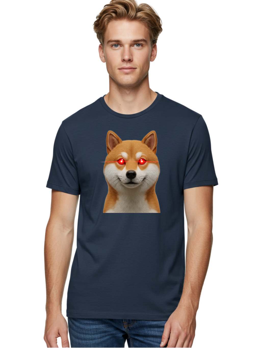 Shiba-Inu-Doge Men'S Graphic Tee, 100% Cotton, Comfortable Casual Summer Wear, Machine Washable, Vintage Camera, Old Camera, Antique Camera, Black Camera, Classic Photography, Photography Equipment, Nostalgic Device, Film Camera, Camera Art Bao864
