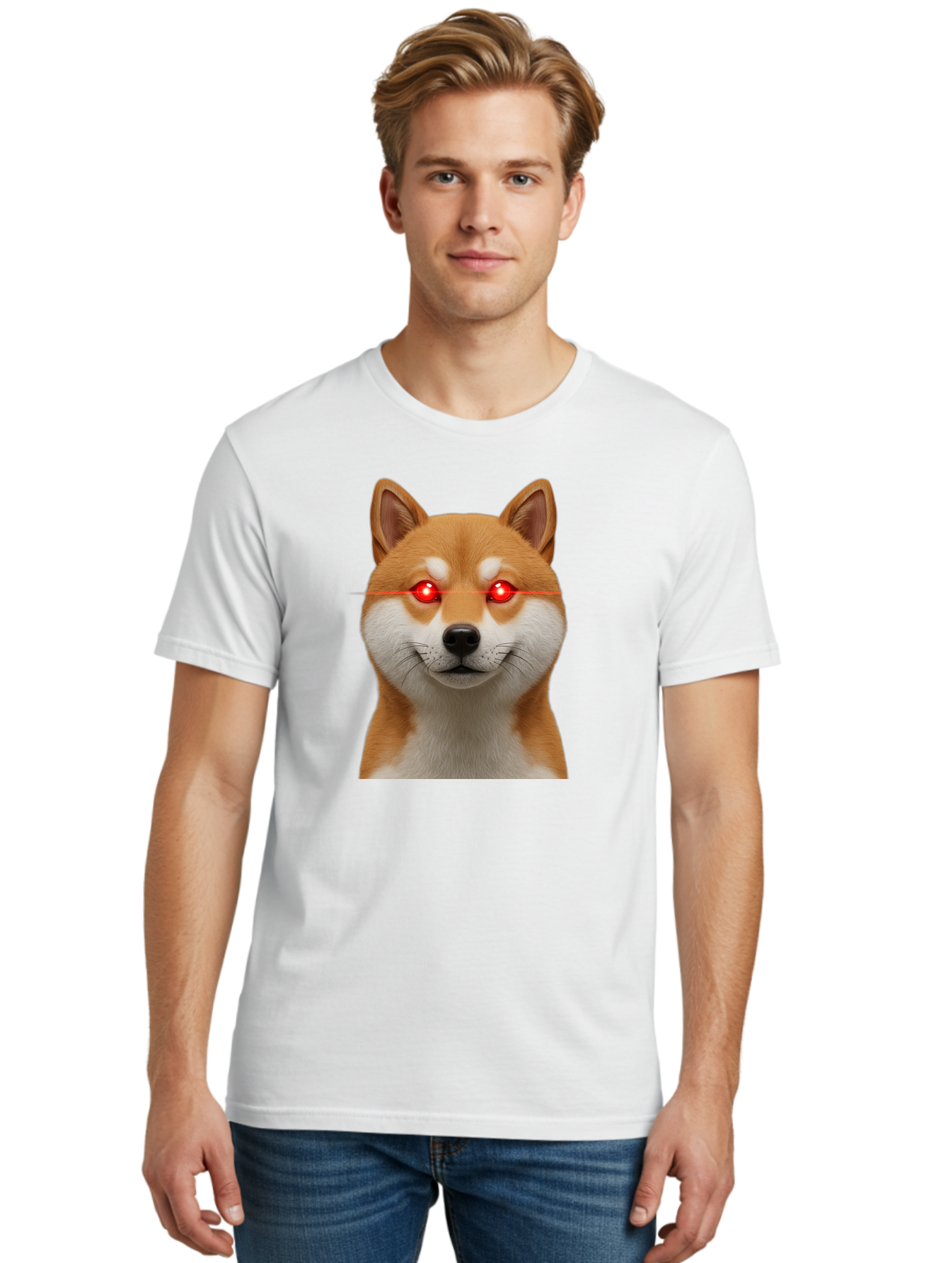 Shiba-Inu-Doge Men'S Graphic Tee, 100% Cotton, Comfortable Casual Summer Wear, Machine Washable, Vintage Camera, Old Camera, Antique Camera, Black Camera, Classic Photography, Photography Equipment, Nostalgic Device, Film Camera, Camera Art Bao864