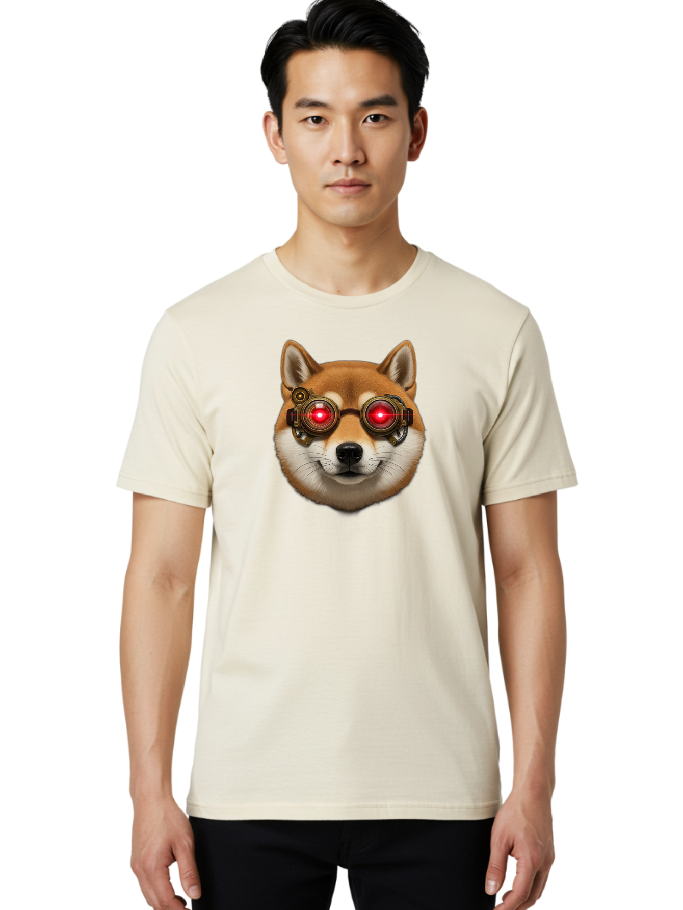 Shiba Men'S Graphic Tee, 100% Cotton, Comfortable Casual Summer Wear, Machine Washable, Vintage Camera, Old Camera, Antique Camera, Black Camera, Classic Photography, Photography Equipment, Nostalgic Device, Film Camera, Camera Art Bao867