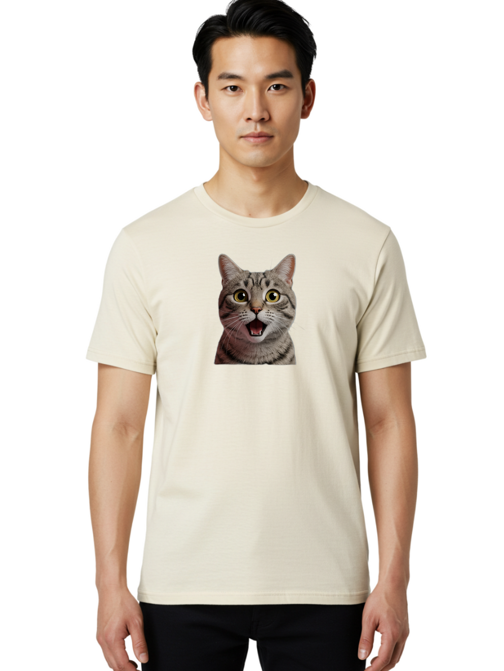 Shocked-Cat Men'S Graphic Tee, 100% Cotton, Comfortable Casual Summer Wear, Machine Washable, Vintage Camera, Old Camera, Antique Camera, Black Camera, Classic Photography, Photography Equipment, Nostalgic Device, Film Camera, Camera Art Bao868