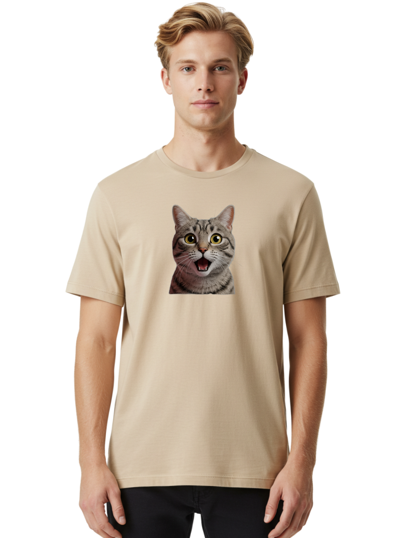 Shocked-Cat Men'S Graphic Tee, 100% Cotton, Comfortable Casual Summer Wear, Machine Washable, Vintage Camera, Old Camera, Antique Camera, Black Camera, Classic Photography, Photography Equipment, Nostalgic Device, Film Camera, Camera Art Bao868