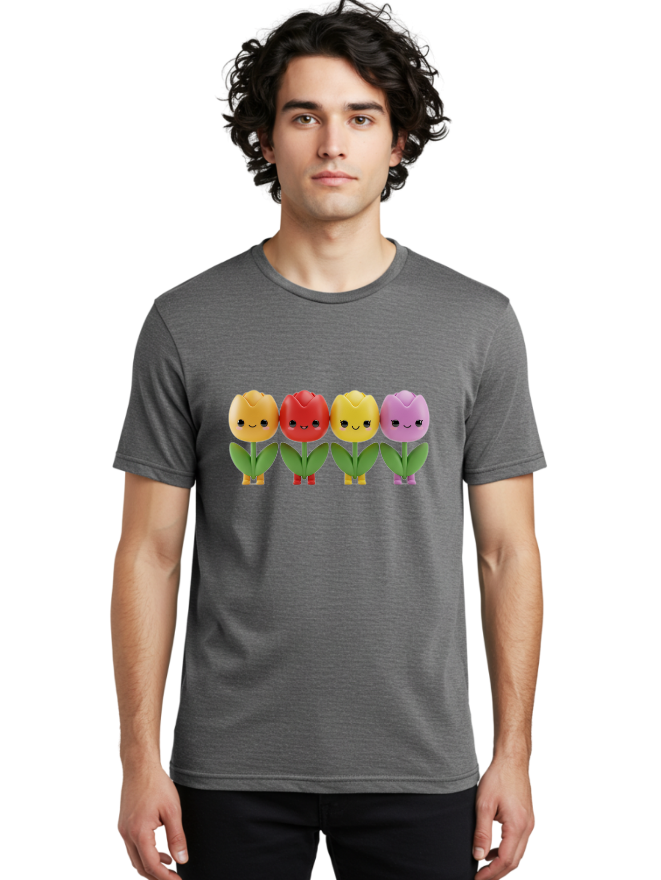 Shopkins-Tulips Men'S Graphic Tee, 100% Cotton, Comfortable Casual Summer Wear, Machine Washable, Vintage Camera, Old Camera, Antique Camera, Black Camera, Classic Photography, Photography Equipment, Nostalgic Device, Film Camera, Camera Art Bao869
