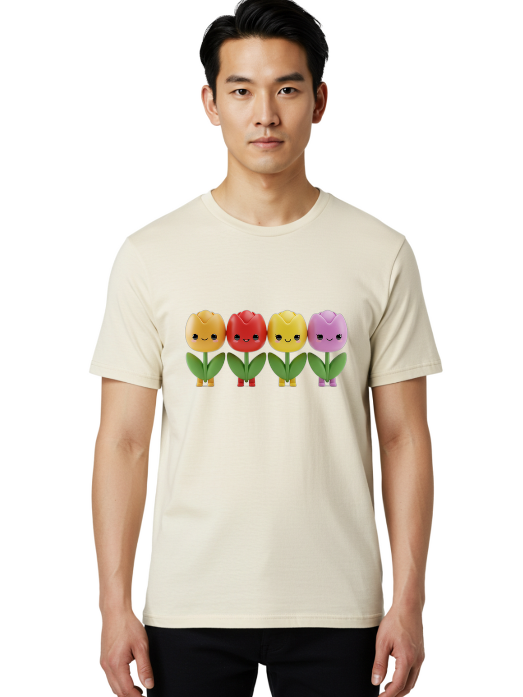 Shopkins-Tulips Men'S Graphic Tee, 100% Cotton, Comfortable Casual Summer Wear, Machine Washable, Vintage Camera, Old Camera, Antique Camera, Black Camera, Classic Photography, Photography Equipment, Nostalgic Device, Film Camera, Camera Art Bao869