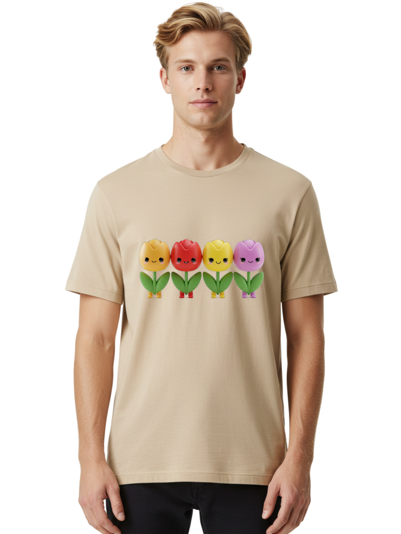 Shopkins-Tulips Men'S Graphic Tee, 100% Cotton, Comfortable Casual Summer Wear, Machine Washable, Vintage Camera, Old Camera, Antique Camera, Black Camera, Classic Photography, Photography Equipment, Nostalgic Device, Film Camera, Camera Art Bao869