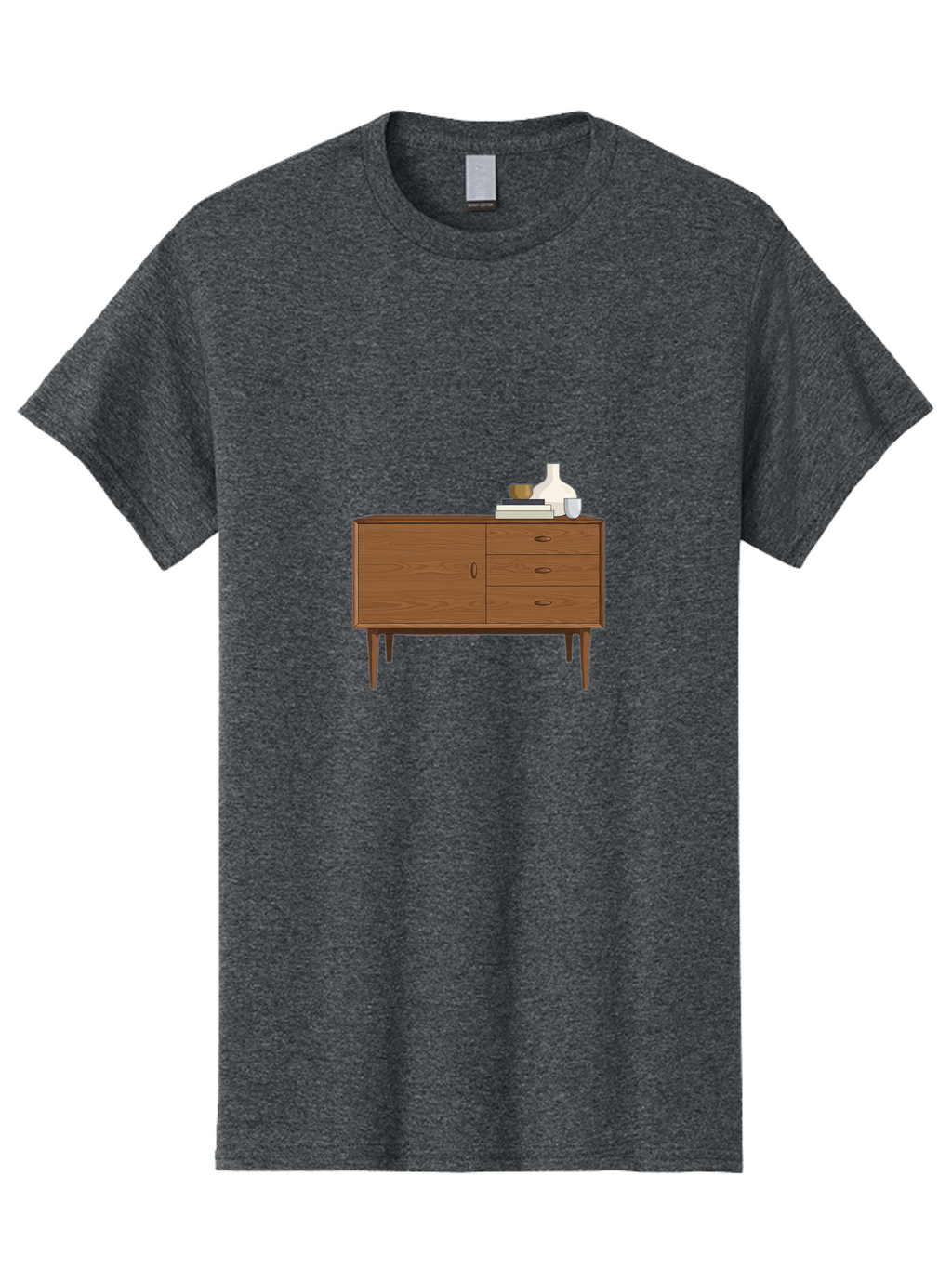 Sideboard-With-Decor Men'S Graphic Tee, 100% Cotton, Comfortable Casual Summer Wear, Machine Washable, Vintage Camera, Old Camera, Antique Camera, Black Camera, Classic Photography, Photography Equipment, Nostalgic Device, Film Camera, Bao871