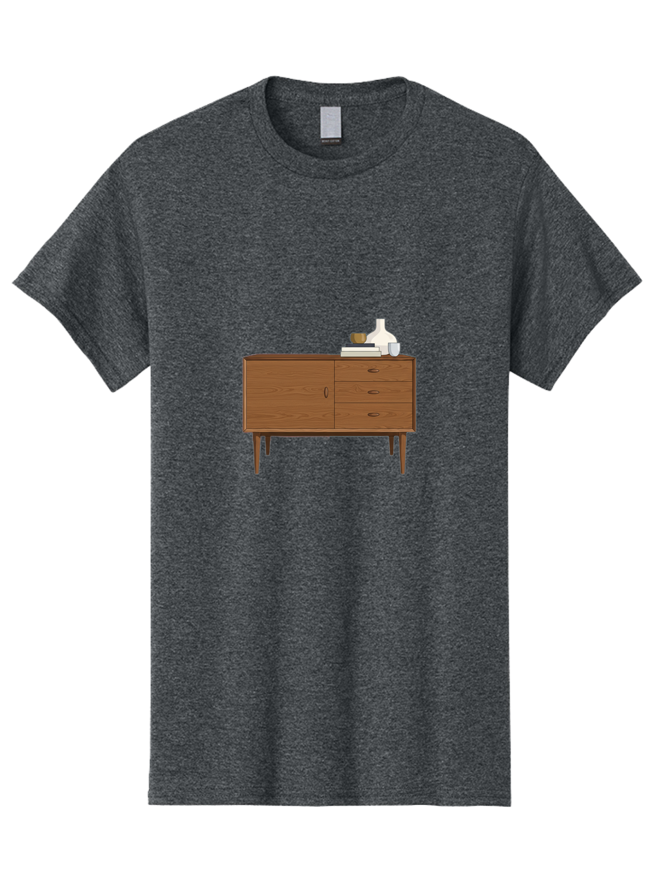Sideboard-With-Decor Men'S Graphic Tee, 100% Cotton, Comfortable Casual Summer Wear, Machine Washable, Vintage Camera, Old Camera, Antique Camera, Black Camera, Classic Photography, Photography Equipment, Nostalgic Device, Film Camera, Bao871