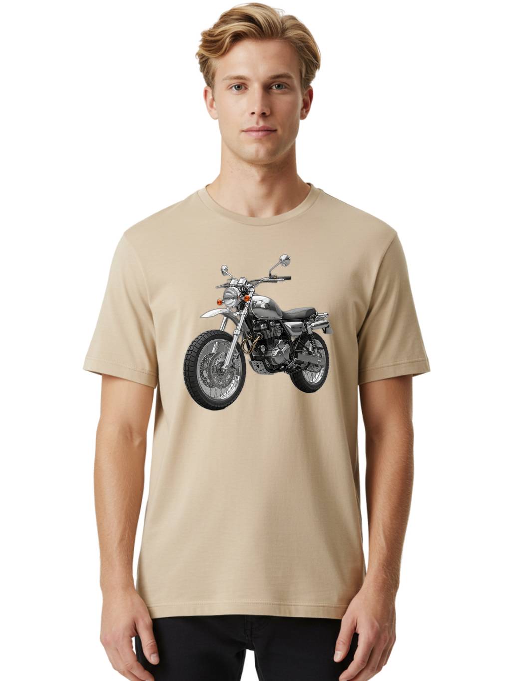 Silver-Motorcycle Men'S Graphic Tee, 100% Cotton, Comfortable Casual Summer Wear, Machine Washable, Vintage Camera, Old Camera, Antique Camera, Black Camera, Classic Photography, Photography Equipment, Nostalgic Device, Film Camera, Camera Art Bao872