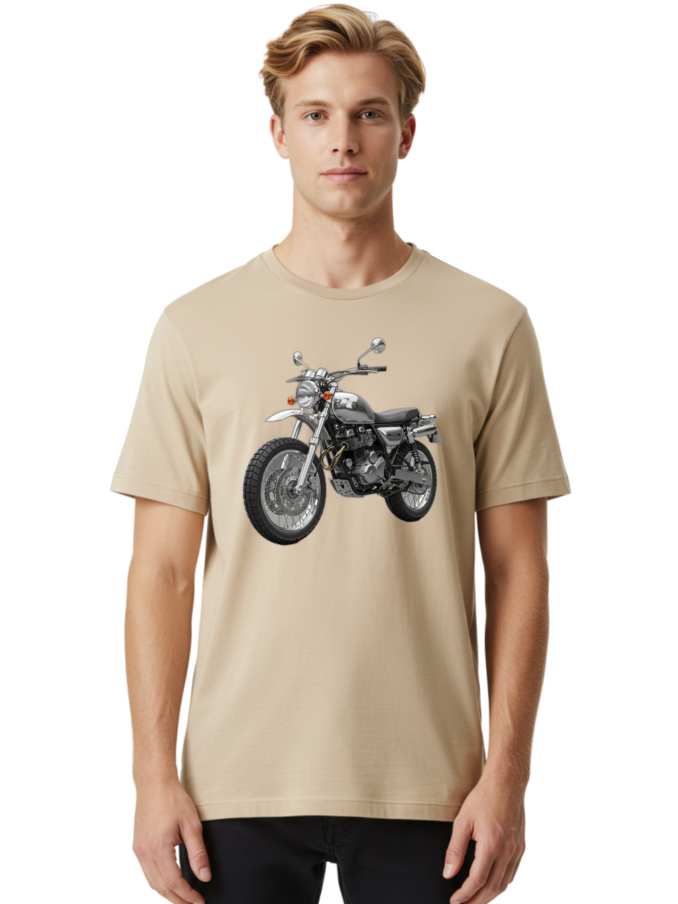 Silver-Motorcycle Men'S Graphic Tee, 100% Cotton, Comfortable Casual Summer Wear, Machine Washable, Vintage Camera, Old Camera, Antique Camera, Black Camera, Classic Photography, Photography Equipment, Nostalgic Device, Film Camera, Camera Art Bao872