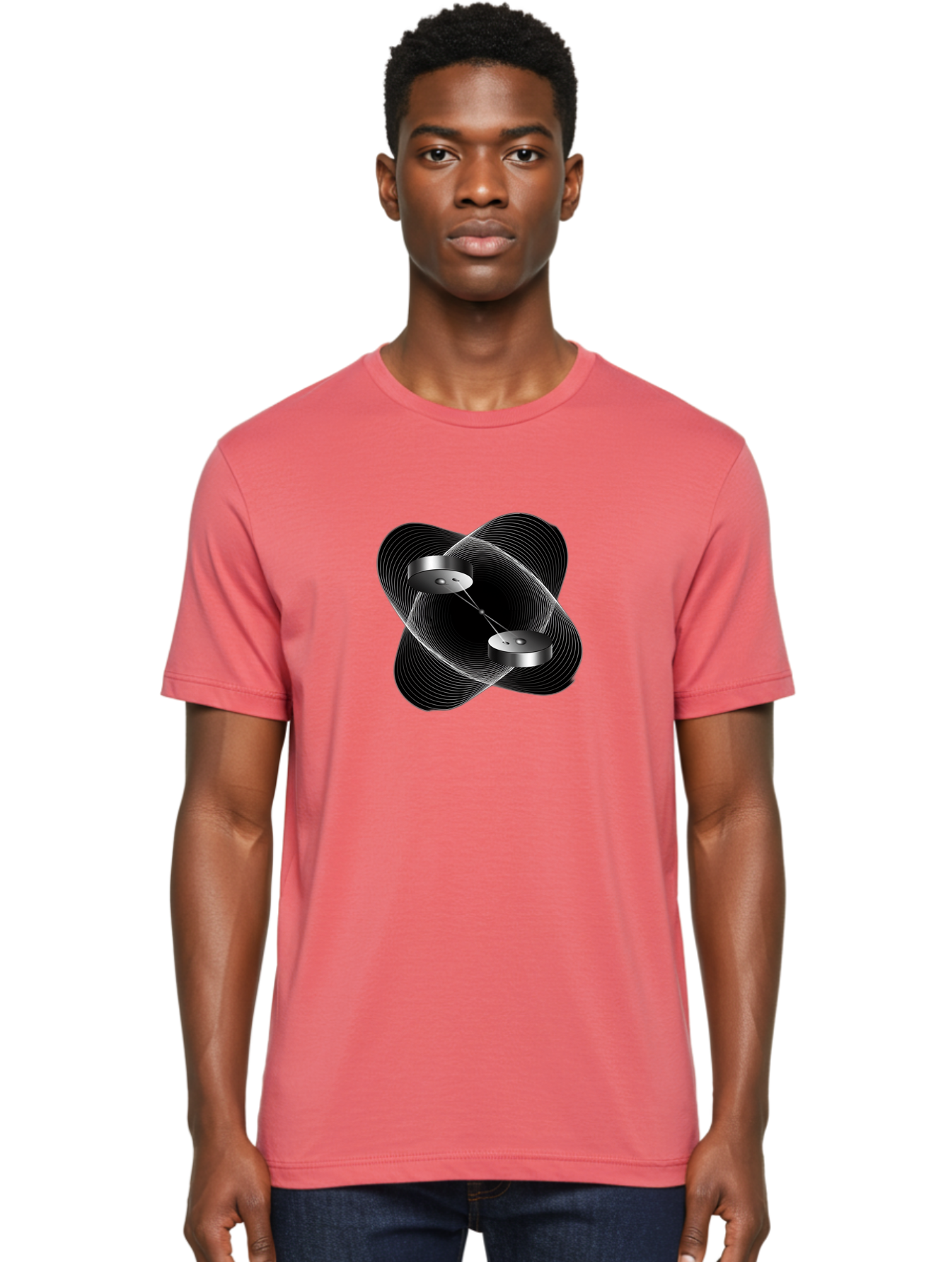 Silver-Soundwave-Speakers Men'S Graphic Tee, 100% Cotton, Comfortable Casual Summer Wear, Machine Washable, Vintage Camera, Old Camera, Antique Camera, Black Camera, Classic Photography, Photography Equipment, Nostalgic Device, Film Camera, Bao873