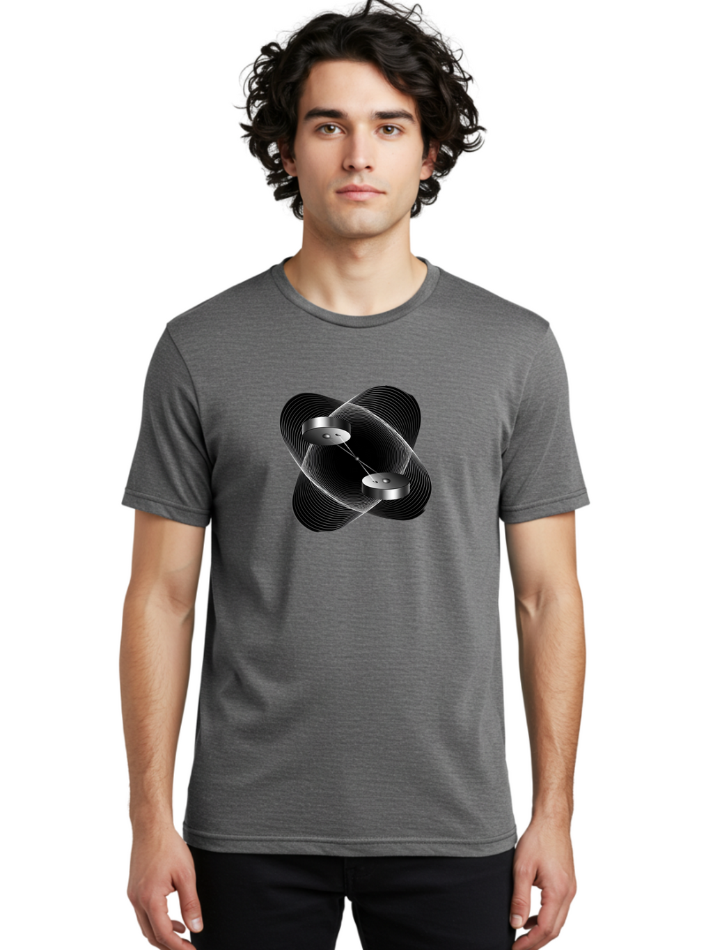 Silver-Soundwave-Speakers Men'S Graphic Tee, 100% Cotton, Comfortable Casual Summer Wear, Machine Washable, Vintage Camera, Old Camera, Antique Camera, Black Camera, Classic Photography, Photography Equipment, Nostalgic Device, Film Camera, Bao873