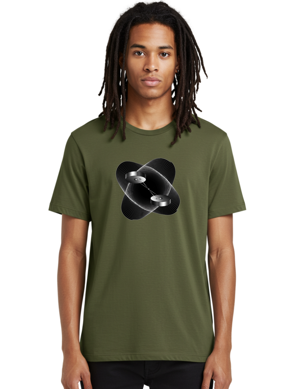 Silver-Soundwave-Speakers Men'S Graphic Tee, 100% Cotton, Comfortable Casual Summer Wear, Machine Washable, Vintage Camera, Old Camera, Antique Camera, Black Camera, Classic Photography, Photography Equipment, Nostalgic Device, Film Camera, Bao873