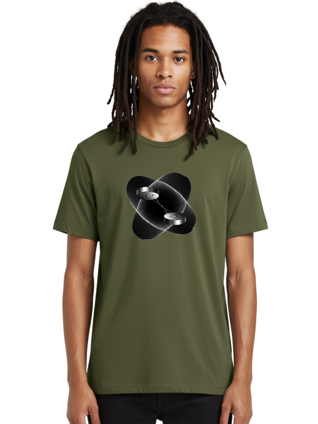 Silver-Soundwave-Speakers Men'S Graphic Tee, 100% Cotton, Comfortable Casual Summer Wear, Machine Washable, Vintage Camera, Old Camera, Antique Camera, Black Camera, Classic Photography, Photography Equipment, Nostalgic Device, Film Camera, Bao873