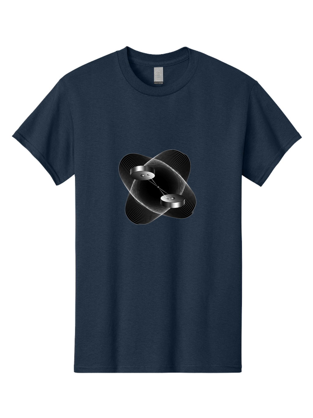 Silver-Soundwave-Speakers Men'S Graphic Tee, 100% Cotton, Comfortable Casual Summer Wear, Machine Washable, Vintage Camera, Old Camera, Antique Camera, Black Camera, Classic Photography, Photography Equipment, Nostalgic Device, Film Camera, Bao873