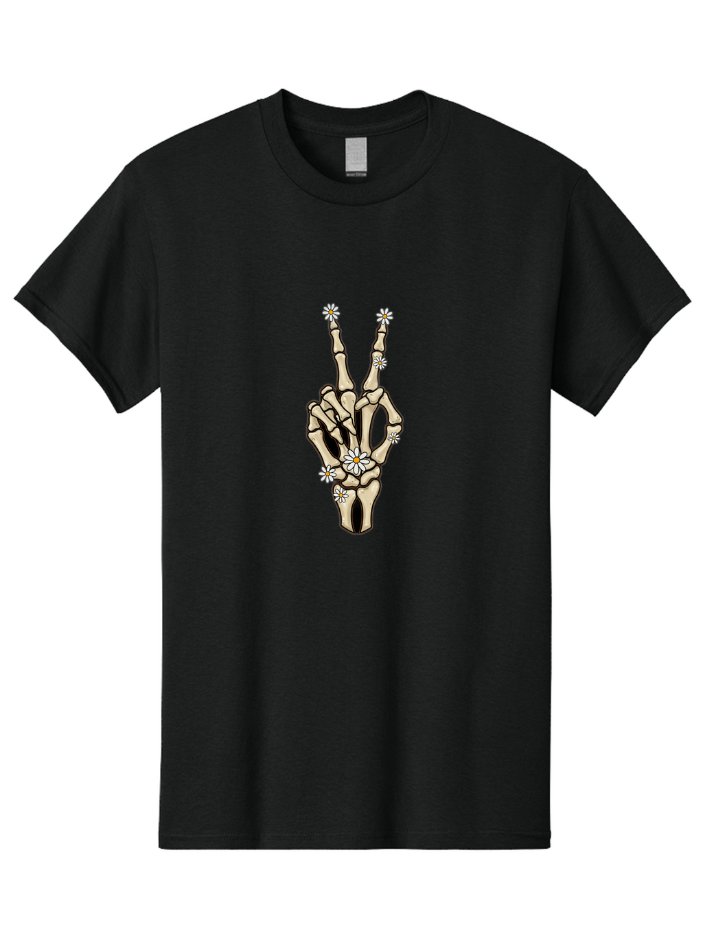Skeleton-Hand-With-Daisies Men'S Graphic Tee, 100% Cotton, Comfortable Casual Summer Wear, Machine Washable, Vintage Camera, Old Camera, Antique Camera, Black Camera, Classic Photography, Photography Equipment, Nostalgic Device, Film Camera, Bao876