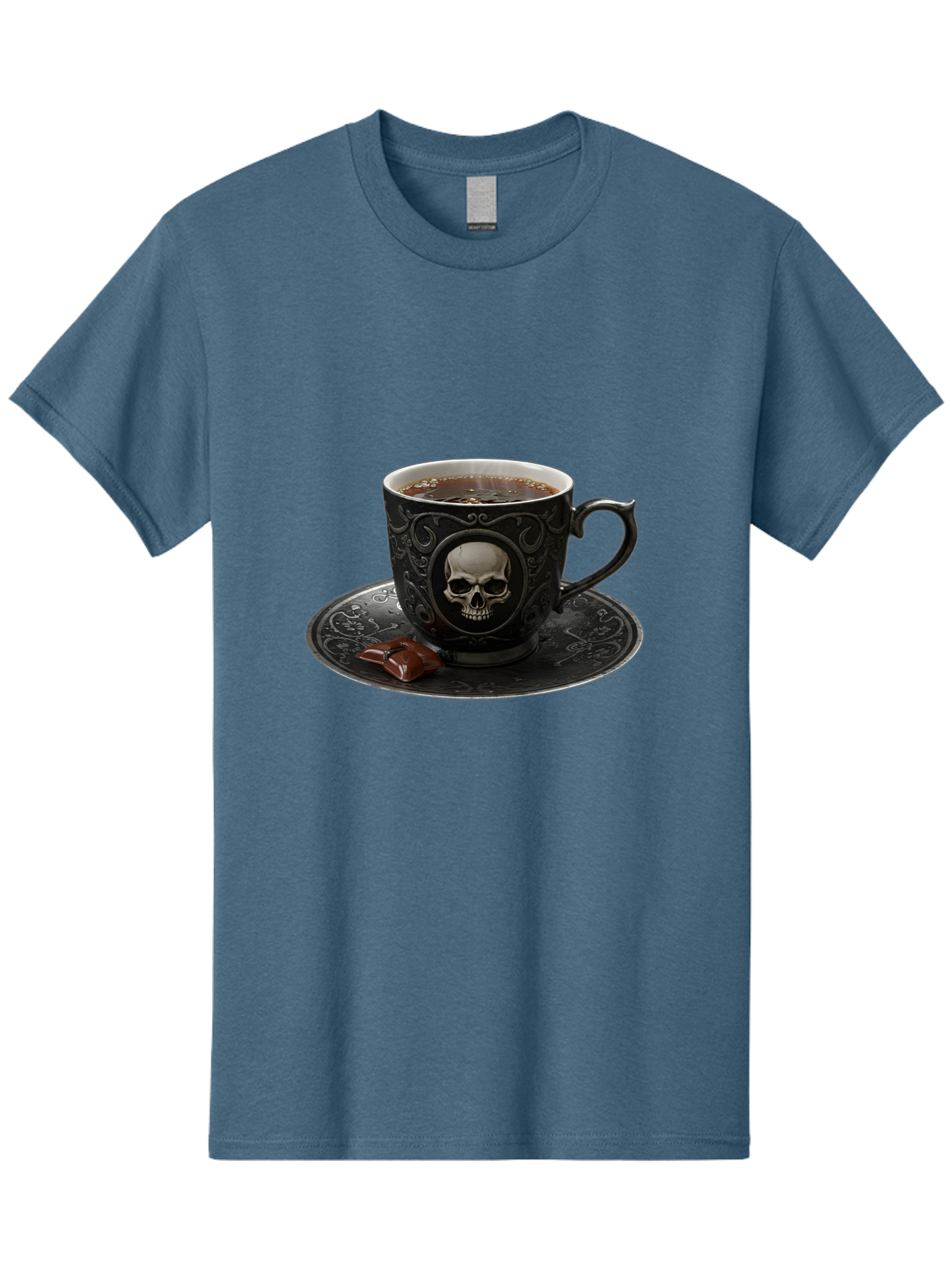 Skull-Cup Men'S Graphic Tee, 100% Cotton, Comfortable Casual Summer Wear, Machine Washable, Vintage Camera, Old Camera, Antique Camera, Black Camera, Classic Photography, Photography Equipment, Nostalgic Device, Film Camera, Camera Art Bao881