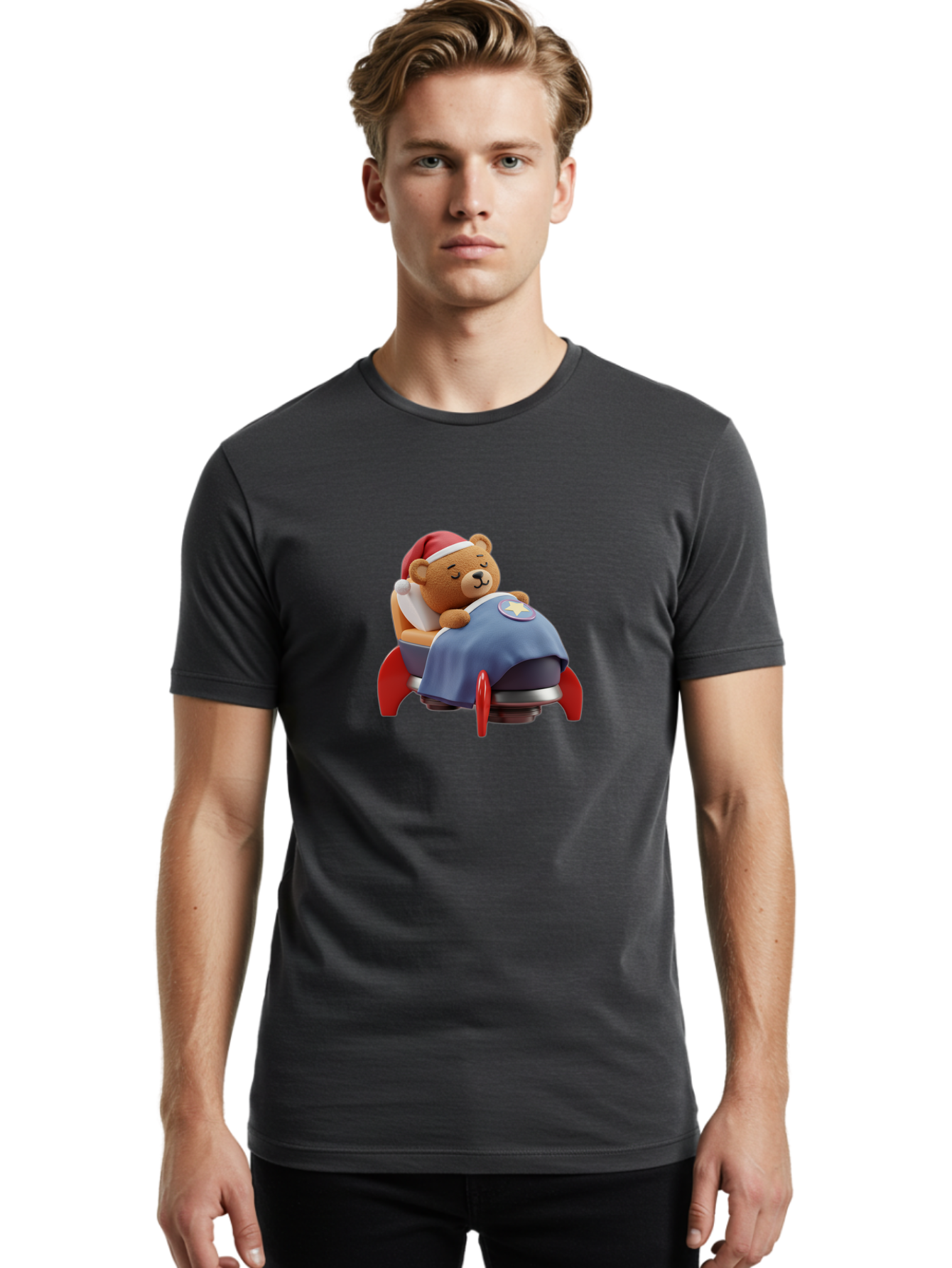 Sleeping-Astronaut-Bear Men'S Graphic Tee, 100% Cotton, Comfortable Casual Summer Wear, Machine Washable, Vintage Camera, Old Camera, Antique Camera, Black Camera, Classic Photography, Photography Equipment, Nostalgic Device, Film Camera, Bao882