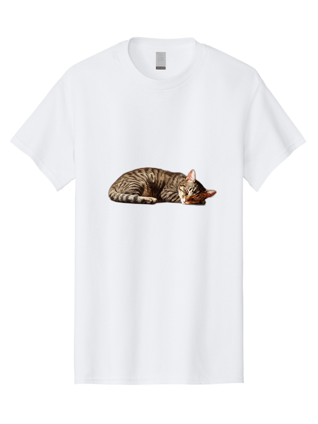 Sleeping-Tabby-Cat-1 Men'S Graphic Tee, 100% Cotton, Comfortable Casual Summer Wear, Machine Washable, Vintage Camera, Old Camera, Antique Camera, Black Camera, Classic Photography, Photography Equipment, Nostalgic Device, Film Camera, Bao885