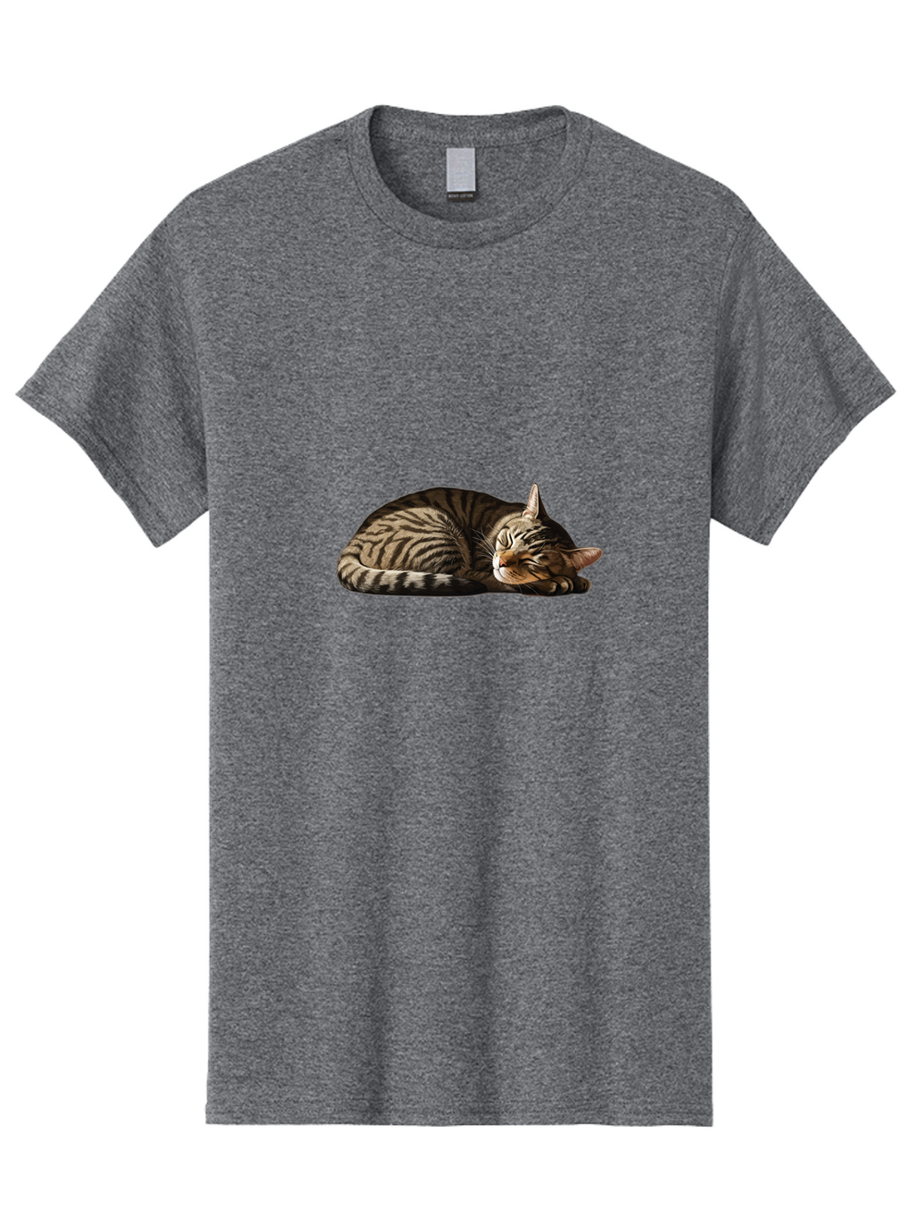 Sleeping-Tabby-Cat-2 Men'S Graphic Tee, 100% Cotton, Comfortable Casual Summer Wear, Machine Washable, Vintage Camera, Old Camera, Antique Camera, Black Camera, Classic Photography, Photography Equipment, Nostalgic Device, Film Camera, Bao886
