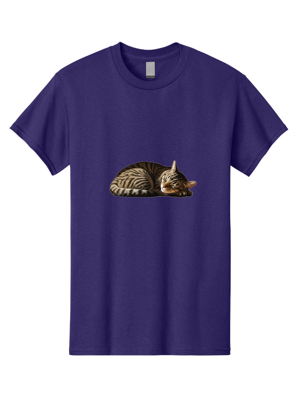 Sleeping-Tabby-Cat-2 Men'S Graphic Tee, 100% Cotton, Comfortable Casual Summer Wear, Machine Washable, Vintage Camera, Old Camera, Antique Camera, Black Camera, Classic Photography, Photography Equipment, Nostalgic Device, Film Camera, Bao886