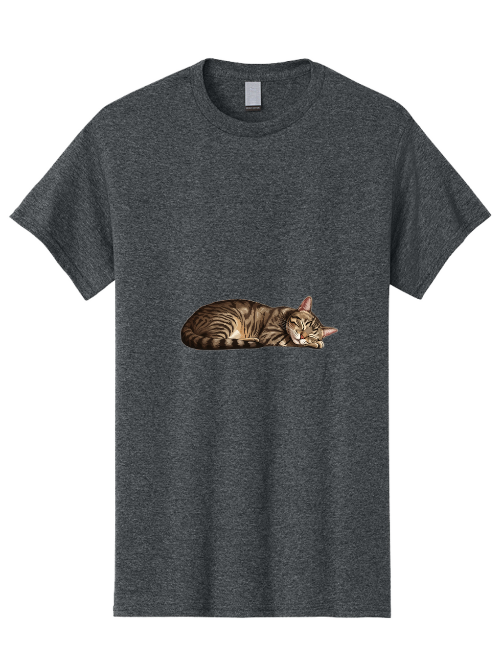 Sleeping-Tabby-Cat-3 Men'S Graphic Tee, 100% Cotton, Comfortable Casual Summer Wear, Machine Washable, Vintage Camera, Old Camera, Antique Camera, Black Camera, Classic Photography, Photography Equipment, Nostalgic Device, Film Camera, Bao887