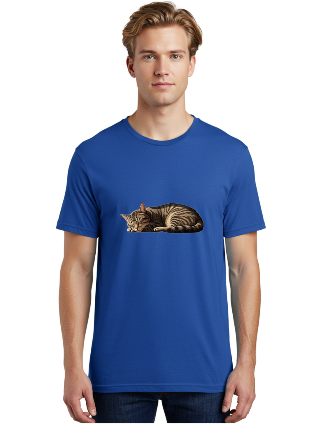 Sleeping-Tabby-Cat Men'S Graphic Tee, 100% Cotton, Comfortable Casual Summer Wear, Machine Washable, Vintage Camera, Old Camera, Antique Camera, Black Camera, Classic Photography, Photography Equipment, Nostalgic Device, Film Camera, Bao890