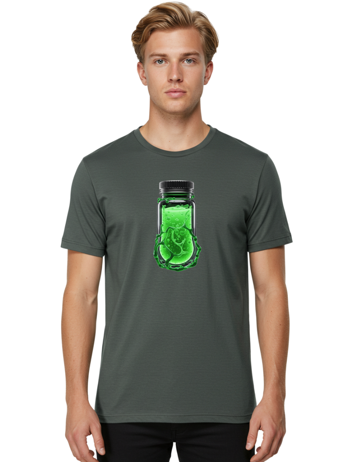 Slime-In-Bottle Men'S Graphic Tee, 100% Cotton, Comfortable Casual Summer Wear, Machine Washable, Vintage Camera, Old Camera, Antique Camera, Black Camera, Classic Photography, Photography Equipment, Nostalgic Device, Film Camera, Camera Art Bao891