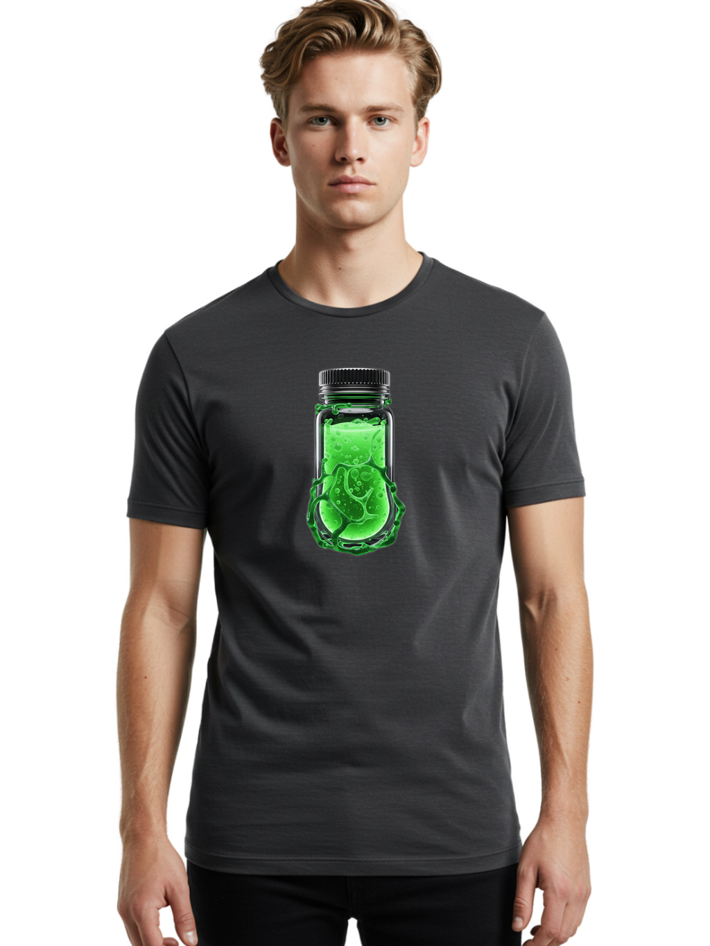 Slime-In-Bottle Men'S Graphic Tee, 100% Cotton, Comfortable Casual Summer Wear, Machine Washable, Vintage Camera, Old Camera, Antique Camera, Black Camera, Classic Photography, Photography Equipment, Nostalgic Device, Film Camera, Camera Art Bao891