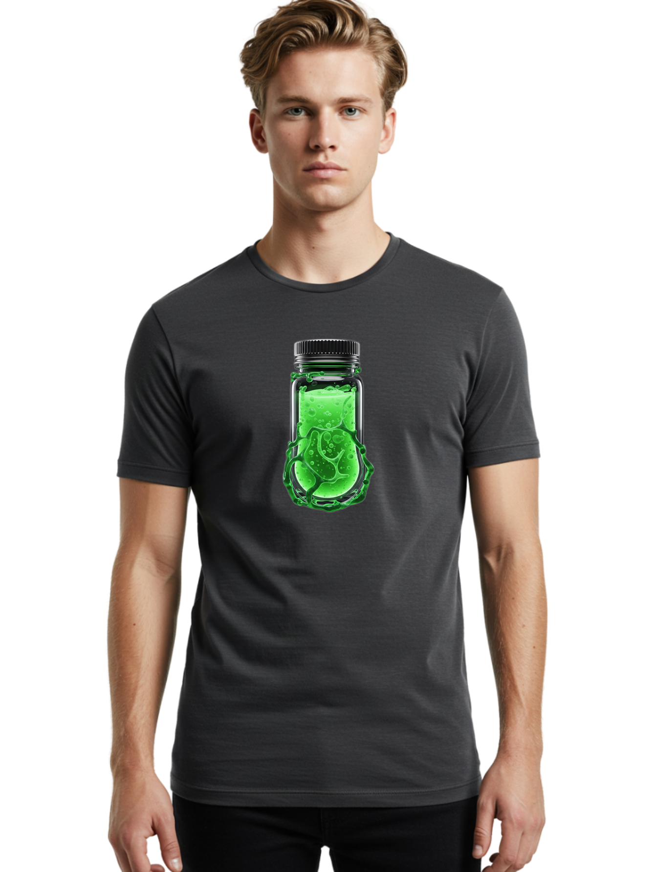 Slime-In-Bottle Men'S Graphic Tee, 100% Cotton, Comfortable Casual Summer Wear, Machine Washable, Vintage Camera, Old Camera, Antique Camera, Black Camera, Classic Photography, Photography Equipment, Nostalgic Device, Film Camera, Camera Art Bao891