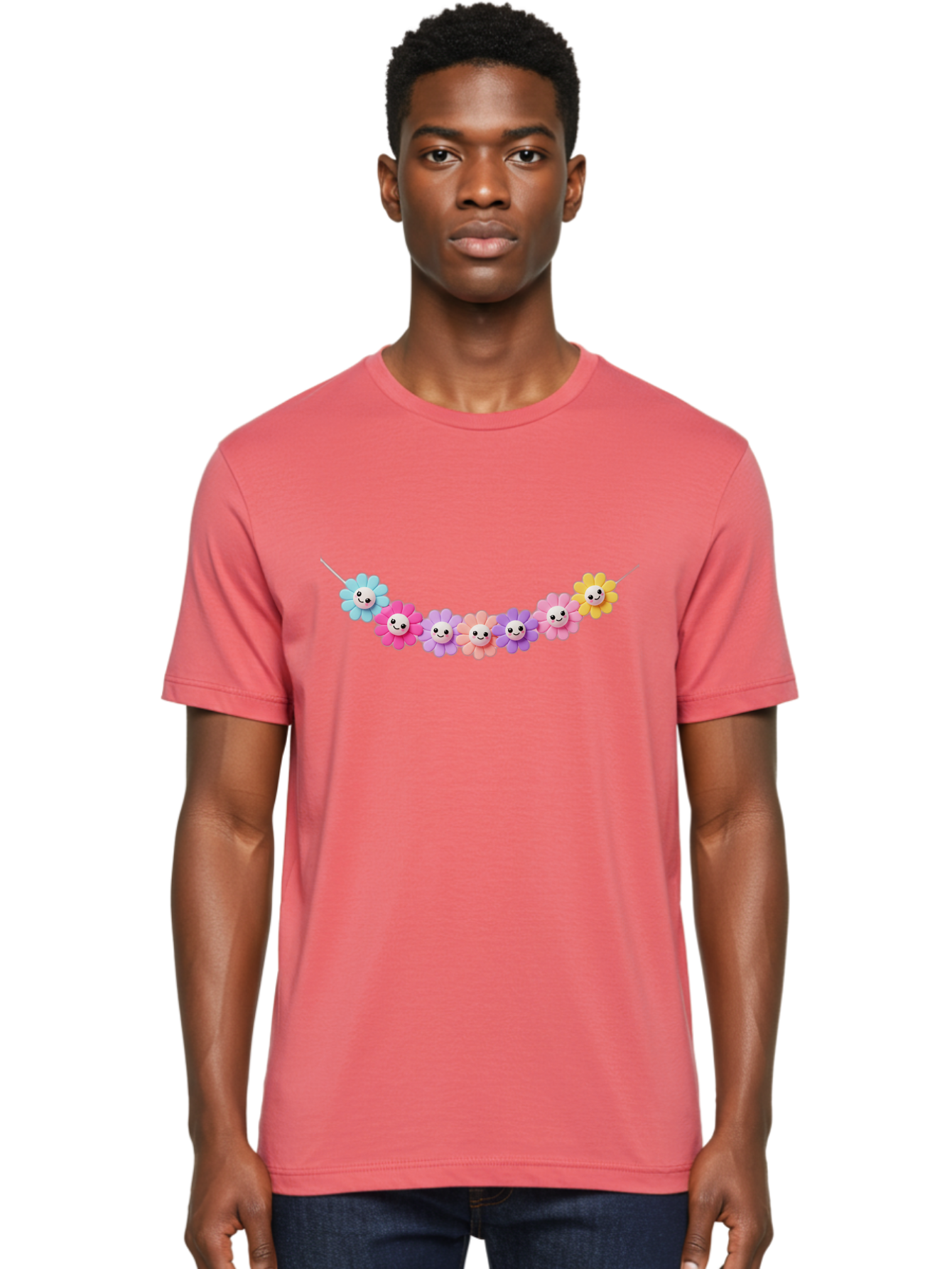 Smiley-Flower-Garland Men'S Graphic Tee, 100% Cotton, Comfortable Casual Summer Wear, Machine Washable, Vintage Camera, Old Camera, Antique Camera, Black Camera, Classic Photography, Photography Equipment, Nostalgic Device, Film Camera, Bao893