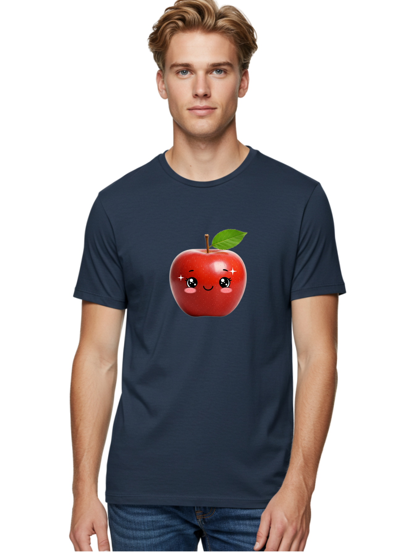 Smiling-Apple-1 Men'S Graphic Tee, 100% Cotton, Comfortable Casual Summer Wear, Machine Washable, Vintage Camera, Old Camera, Antique Camera, Black Camera, Classic Photography, Photography Equipment, Nostalgic Device, Film Camera, Camera Art Bao895
