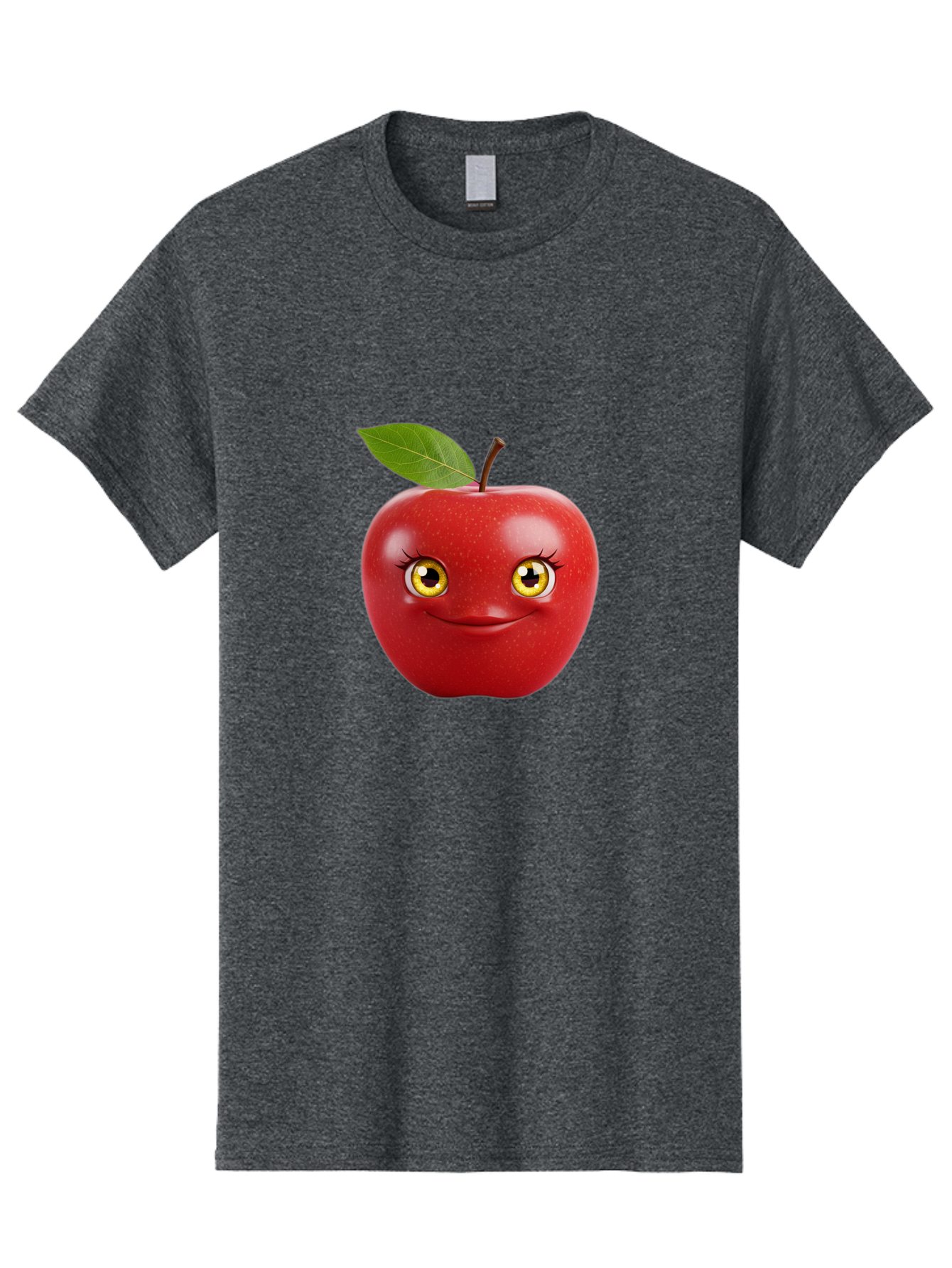 Smiling-Apple-2 Men'S Graphic Tee, 100% Cotton, Comfortable Casual Summer Wear, Machine Washable, Vintage Camera, Old Camera, Antique Camera, Black Camera, Classic Photography, Photography Equipment, Nostalgic Device, Film Camera, Camera Art Bao896