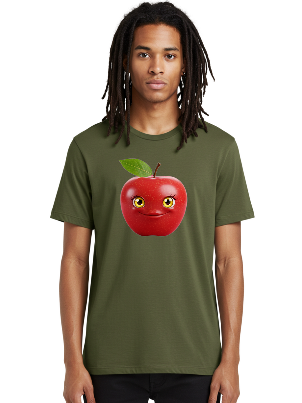Smiling-Apple-2 Men'S Graphic Tee, 100% Cotton, Comfortable Casual Summer Wear, Machine Washable, Vintage Camera, Old Camera, Antique Camera, Black Camera, Classic Photography, Photography Equipment, Nostalgic Device, Film Camera, Camera Art Bao896