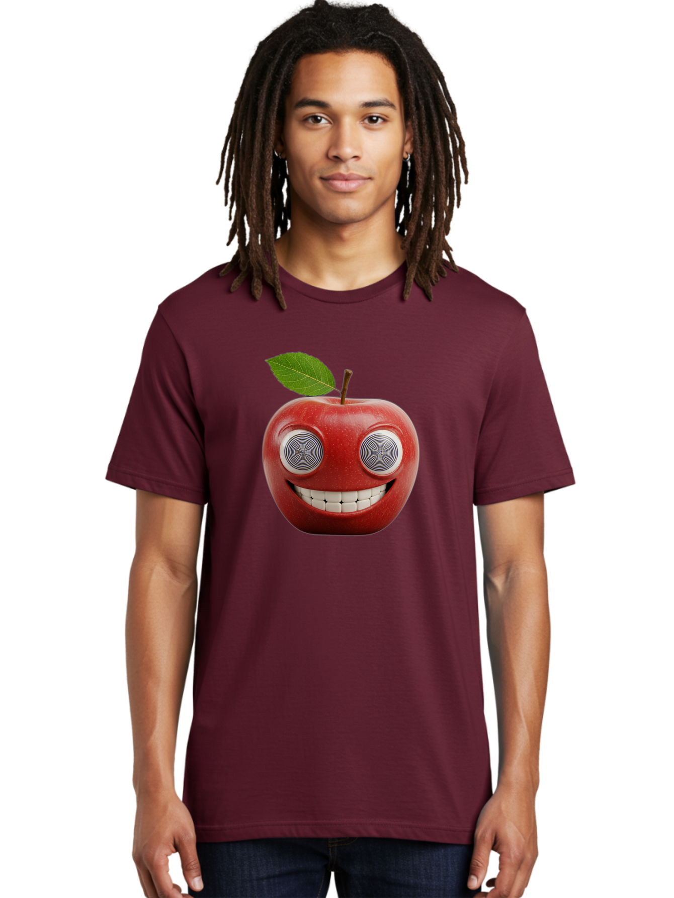 Smiling-Apple-3 Men'S Graphic Tee, 100% Cotton, Comfortable Casual Summer Wear, Machine Washable, Vintage Camera, Old Camera, Antique Camera, Black Camera, Classic Photography, Photography Equipment, Nostalgic Device, Film Camera, Camera Art Bao897