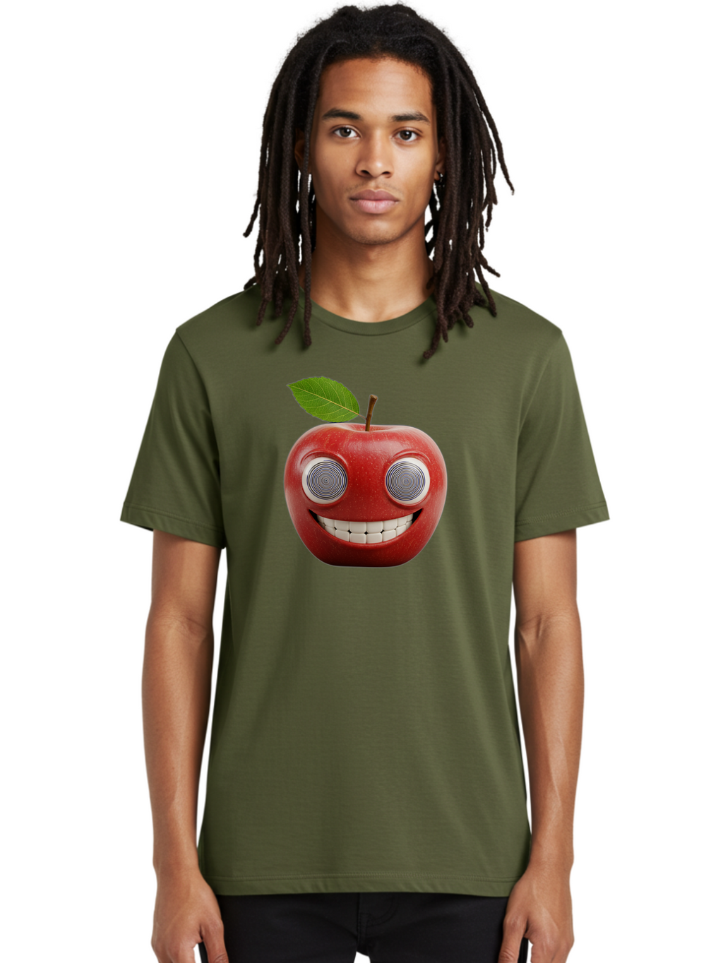 Smiling-Apple-3 Men'S Graphic Tee, 100% Cotton, Comfortable Casual Summer Wear, Machine Washable, Vintage Camera, Old Camera, Antique Camera, Black Camera, Classic Photography, Photography Equipment, Nostalgic Device, Film Camera, Camera Art Bao897